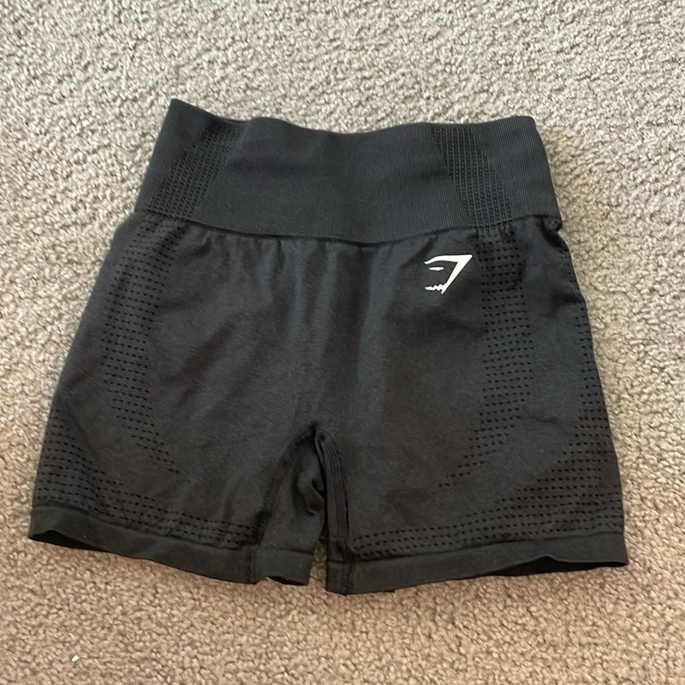 Gymshark Vital Seamless 2.0 Shorts, Black, Size XS